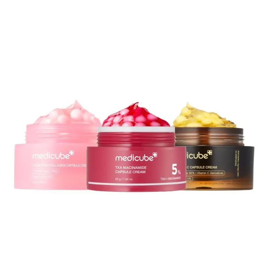 [Medicube] Mix & Match Boba Cream Set | Tiktok Viral Capsule Creams for Uneven Skin Tone, Glow Hydration, Korean Skincare, K-Beauty