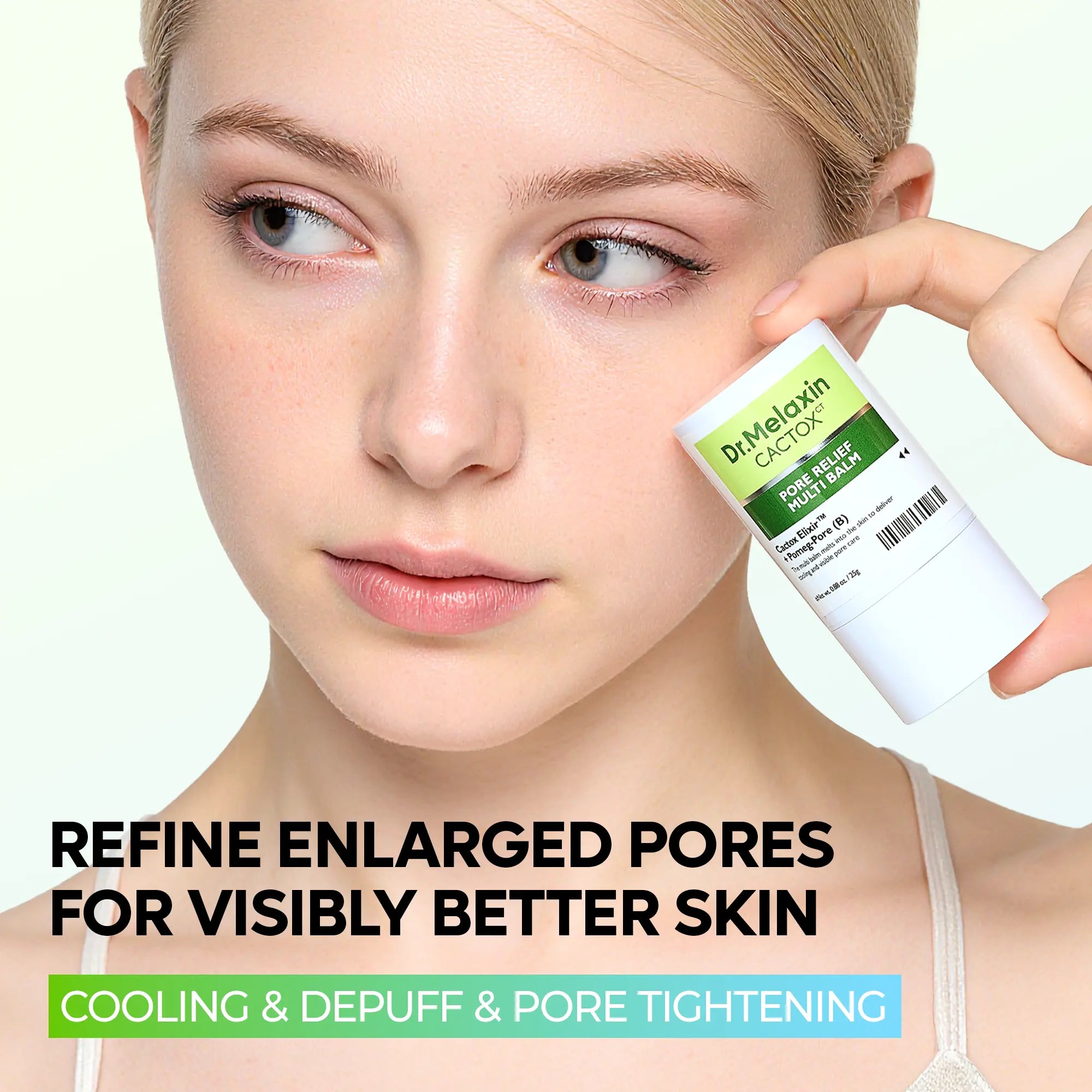[Dr.Melaxin Official] CACTOX PORE RELIEF MULTI BALM with Cactus Cooling Reduce Puffiness & Pore Tightening for Visible Pore Care Skin Repair