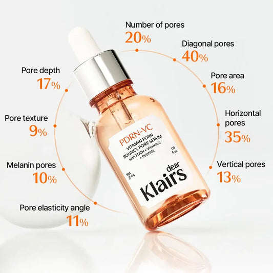 Dear Klairs Vitamin PDRN Bouncy Pore Serum - 35ml | Vegan PDRN & Vitamin C for Pore Tightening, Youthful Elasticity, and Radiant Glow